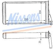 AUDI 80 {90 87-94 /A4 95-} РАДИАТОР ОТОПИТЕЛЯ (NISSENS) (AVA) (см.каталог) 87-94 893819031A/893819031B AI08087-901