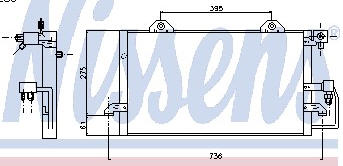 AUDI 80 КОНДЕНСАТОР КОНДИЦ (см.каталог) 92-94 8A0260403AA AI08092-931