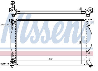 AUDI A4 РАДИАТОР ОХЛАЖДЕН (NISSENS) (AVA) (см.каталог) 01- 8E0121251/8E0121251A AI0A401-911