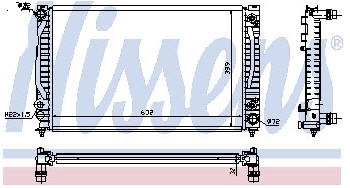 AUDI A4 {A6 97-/PASSAT 96-} РАДИАТОР ОХЛАЖДЕН (см.каталог) 96-00 8DO121251L AI0A496-916