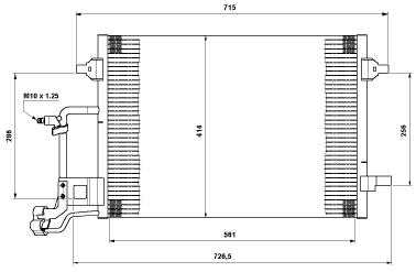 AUDI A6 {ALLROAD 00-} КОНДЕНСАТОР КОНДИЦ (NISSENS) (NRF) (см.каталог) 97- 4B0260403E/4B0260403J/4B0260403S AI0A697-932