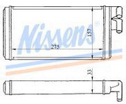 AUDI 100 {200/A6 94-97/} РАДИАТОР ОТОПИТЕЛЯ (NISSENS) (AVA) (см.каталог) 76-94 443819030/443819031B/443819031C AI10076-900