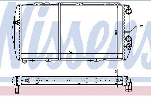 AUDI 100 {200 79-88} РАДИАТОР ОХЛАЖДЕН (NISSENS) (AVA) (см.каталог) 76-90 431121251A/431121251C/431121251K/431121251L/431121251M/431121251R/431121251T AI10076-910