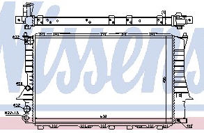 AUDI 100 {A6 94-} РАДИАТОР ОХЛАЖДЕН (NISSENS) (AVA) (см.каталог) 90-94 4A0121251A/4A0121251D/4A0121251E/4A0121251N AI10090-910