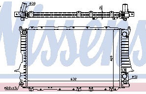 AUDI 100 {A6 94-} РАДИАТОР ОХЛАЖДЕН (NISSENS) (NRF) (GERI) (см.каталог) 90-94 4A0121251K/4A0121251L/4A0121251Q AI10090-911