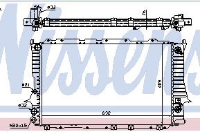 AUDI 100 {A6 94-} РАДИАТОР ОХЛАЖДЕН (NISSENS) (AVA) (см.каталог) 91-94 4A0121251C AI10091-913