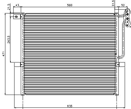 X3 КОНДЕНСАТОР КОНДИЦ (NISSENS) (NRF) (см.каталог) 04- 17113400400 BM0X304-930