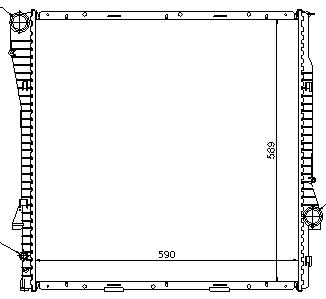 X5 РАДИАТОР ОХЛАЖДЕН 3 4.4 3D AT (NISSENS) (AVA) (см.каталог) 00-03 17101439103/17107544668 BM0X500-910