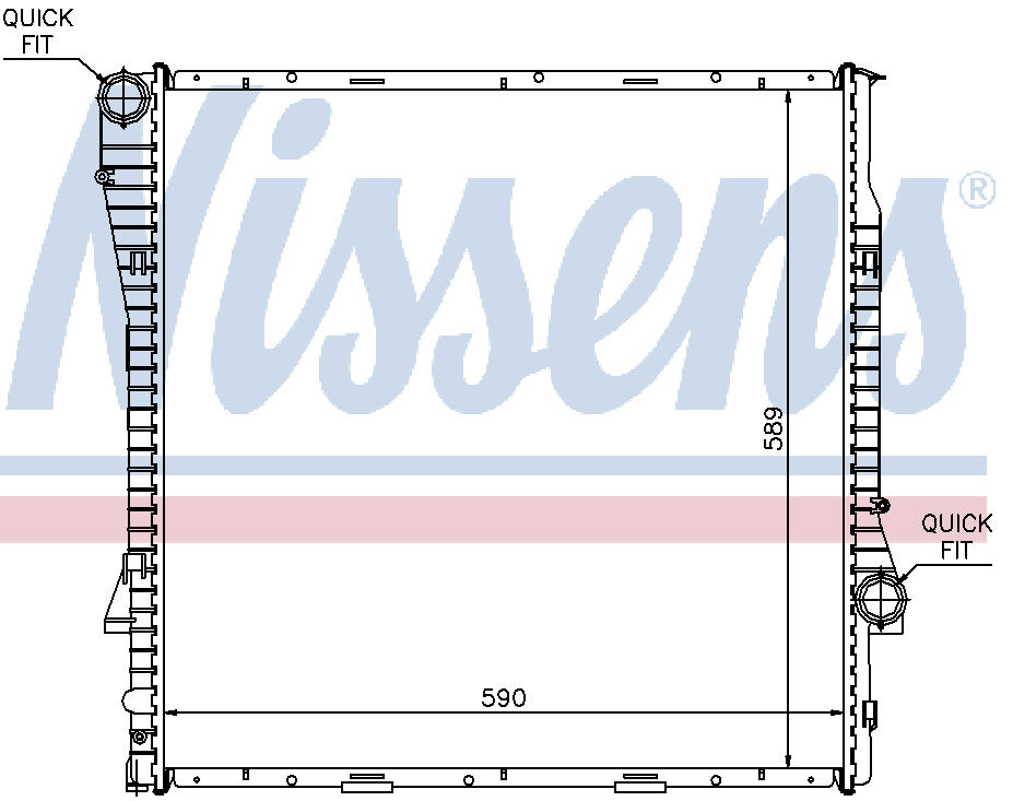 X5 РАДИАТОР ОХЛАЖДЕН (NISSENS) (NRF) (GERI) (см.каталог) 00- 1439101 BM0X500-911