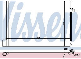 X5 {X6 08-} КОНДЕНСАТОР КОНДИЦ (NISSENS) (см.каталог) 07- 64536972553 BM0X507-930