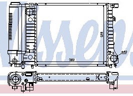 E30 РАДИАТОР ОХЛАЖДЕН (см.каталог) 87-93 17111719024/17111719300 BME3087-917