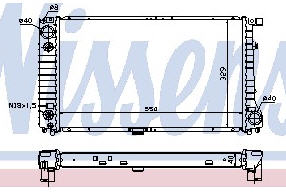 E32 {E34 87-93} РАДИАТОР ОХЛАЖДЕН (NISSENS) (см.каталог) 85-94 17111712365/17111723365 BME3285-913