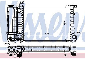 E34 {E30/E36} РАДИАТОР ОХЛАЖДЕН (см.каталог) 87-95 1723537 BME3487-911