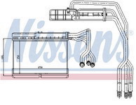 E34 РАДИАТОР ОТОПИТЕЛЯ БЕЗ КОНДИЦ (NISSENS) (см.каталог) 88-95 8351171 BME3488-900