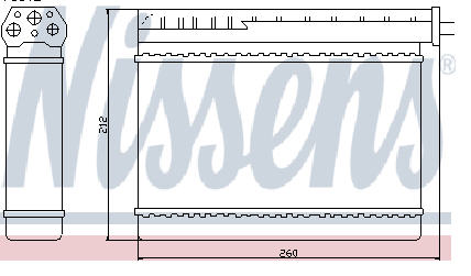 E36 РАДИАТОР ОТОПИТЕЛЯ (NISSENS) (см.каталог) 90-98 1393212 BME3690-900