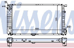 E36 РАДИАТОР ОХЛАЖДЕН (NISSENS) (NRF) (GERI) (см.каталог) 94-98 2245511 BME3694-910