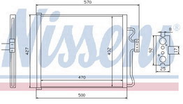 E38 КОНДЕНСАТОР КОНДИЦ (NISSENS) (NRF) (GERI) (см.каталог) 97- 8378439 BME3897-930
