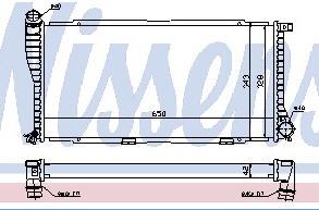 E38 {E39 98-} РАДИАТОР ОХЛАЖДЕН (NISSENS) (см.каталог) 98- 2247345 BME3898-911