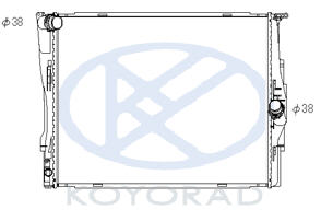 E87 {E90/91/92} РАДИАТОР ОХЛАЖДЕН (KOYO) 03- 17117521046/17117521931/17117559273 BME8703-912