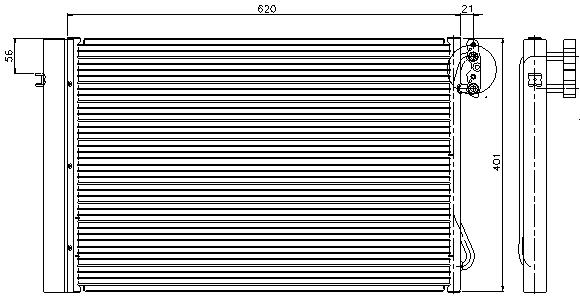 E90 {E87 05-} КОНДЕНСАТОР КОНДИЦ (NISSENS) (NRF) (GERI) (см.каталог) 04- 64536930038 BME9004-930