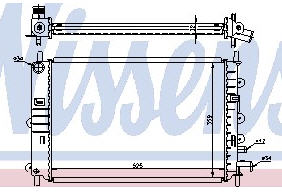 ESCORT {ESCORT 96-} РАДИАТОР ОХЛАЖДЕН (NISSENS) (AVA) (см.каталог) 90-95 1664633/6616483/6912233/6912237/92AB8005EB/92AB8005EC FDESC90-912