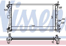 FOCUS РАДИАТОР ОХЛАЖДЕН (NISSENS) (AVA) (см.каталог) 98- 1061180/1093711/95AB8005DD/95AB8005DE/95AB8005PC FDFOC98-911