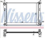 FUSION {+ FIESTA 02-/MAZDA 2 03-} РАДИАТОР ОХЛАЖДЕН (NISSENS) (AVA) (см.каталог) 02- 1141490/1214785/1222562/C40115200 FDFUS02-912