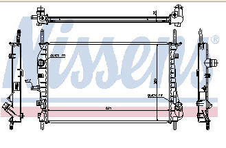 MONDEO РАДИАТОР ОХЛАЖДЕН TD (NISSENS) (AVA) (см.каталог) 02- 1216264/1315633 FDMON02-910