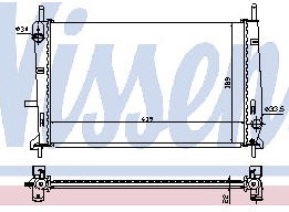 MONDEO РАДИАТОР ОХЛАЖДЕН (NISSENS) (AVA) (см.каталог) 93-00 1086946/6899903/93BB8005ED FDMON93-910