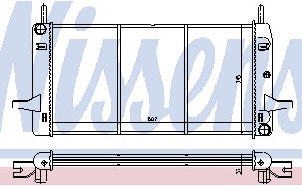 SIERRA РАДИАТОР ОХЛАЖДЕН (NISSENS) (AVA) (см.каталог) 87-93 1640385/1652501/87BB8005GA/87BB8005GB FDSIE87-910