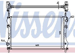 TRANSIT РАДИАТОР ОХЛАЖДЕН (NISSENS) (AVA) (см.каталог) 00- 1104319/4323785/4484464 FDTRT00-910