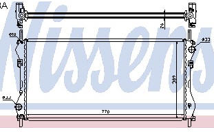 TRANSIT РАДИАТОР ОХЛАЖДЕН (NISSENS) (AVA) (см.каталог) 00- 1104320/1113204/YC1H8005CD/YC1H8005CE FDTRT00-911