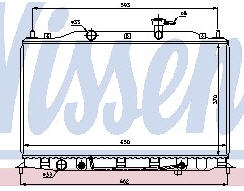 VERNA РАДИАТОР ОХЛАЖДЕН (NISSENS) (см.каталог) 06- 67502 HNVER06-910