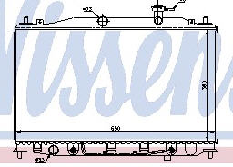 VERNA РАДИАТОР ОХЛАЖДЕН (NISSENS) (см.каталог) 06- 67503 HNVER06-911