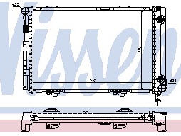 W124 РАДИАТОР ОХЛАЖДЕН (NISSENS) (NRF) (GERI) (см.каталог) 84-93 1245000503/1245002303 MD12484-913