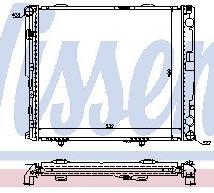 W124 РАДИАТОР ОХЛАЖДЕН (NISSENS) (см.каталог) 84-93 1245002103/1245009203 MD12484-916