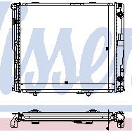 W124 РАДИАТОР ОХЛАЖДЕН (NISSENS) (NRF) (см.каталог) 84-95 1245001003/1245002203/1245004403/1245009803 MD12484-918