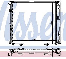 W124 РАДИАТОР ОХЛАЖДЕН (NISSENS) (NRF) (см.каталог) 84-95 1245000103 MD12484-919