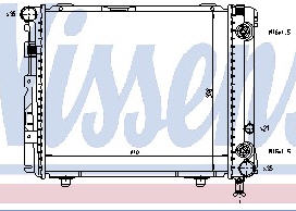 W124 РАДИАТОР ОХЛАЖДЕН (NISSENS) (NRF) (GERI) (см.каталог) 92-95 1245005903/1245006003 MD12492-910