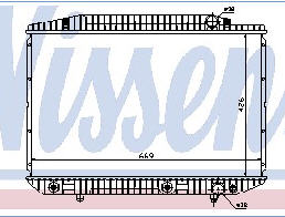 W126 РАДИАТОР ОХЛАЖДЕН (NISSENS) (NRF) (см.каталог) 81-91 1265001103/1265001803/1265003103/1265003303/1265004803 MD12681-910