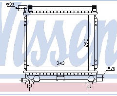 W201 РАДИАТОР ОХЛАЖДЕН (NISSENS) (AVA) (см.каталог) 82-93 1245008303/2015003503/2015003703/2015005703/2015007603 MD20182-915