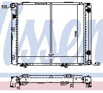 W201 РАДИАТОР ОХЛАЖДЕН (NISSENS) (см.каталог) 85-93 2015002803/2015003403/2015005303 MD20185-910