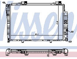 W202 РАДИАТОР ОХЛАЖДЕН (NISSENS) (NRF) (см.каталог) 93-00 2025002103/2025006603/2085002103 MD20293-911