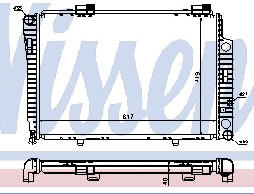 W202 РАДИАТОР ОХЛАЖДЕН (NISSENS) (NRF) (см.каталог) 93-00 2025003103/2025003403/2025003603 MD20293-912