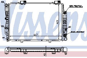 W202 РАДИАТОР ОХЛАЖДЕН (NISSENS) (AVA) (см.каталог) 93-00 2025004103/2025004203 MD20293-914