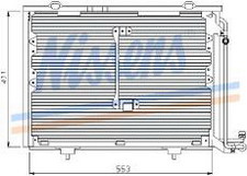 W202 КОНДЕНСАТОР КОНДИЦ (см.каталог) 93-00 2028300870 MD20293-931