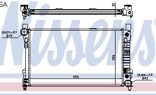 W203 {+ W209 02- / W171 04-} РАДИАТОР ОХЛАЖДЕН (NISSENS) (NRF) (GERI) (см.каталог) 00- 2035000303/2035000503/2035001003 MD20300-910