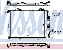 W210 РАДИАТОР ОХЛАЖДЕН (NISSENS) (NRF) (см.каталог) 95- 2105000803/2105002803 MD21095-913