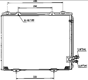 W210 КОНДЕНСАТОР КОНДИЦ (NISSENS) (AVA) (см.каталог) 95-03 2108300270 MD21095-931