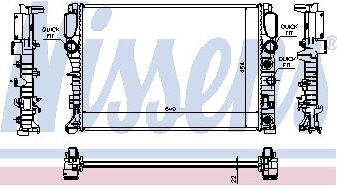 W211 РАДИАТОР ОХЛАЖДЕН (NISSENS) (NRF) (GERI) (см.каталог) 02- 2115001302 MD21102-911